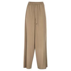 Maxmara Women Mxmgenero - Wide-Leg Trousers In Washed Silk